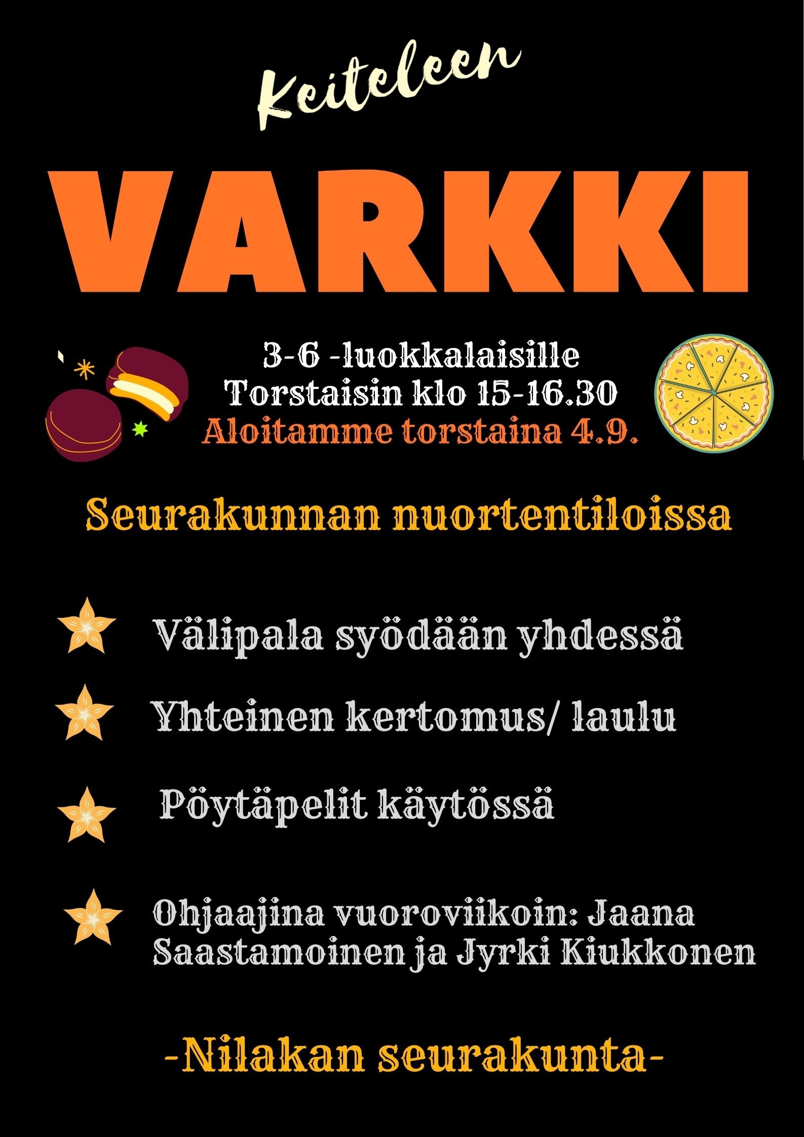 Kuvassa juliste kerhosta